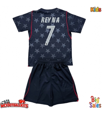 United States Giovanni Reyna #7 Replica Away Stadium Kit for Kids World Cup 2026 Short Sleeve (+ pants)